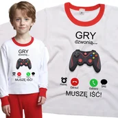 Piżamy dla dziewczynek - Piżama dziecięca Muszę Iść Gry Dzwonią Dla Gracza 86/92 - VoloDonum - miniaturka - grafika 1