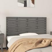 Inne meble do sypialni - Wezgłowie łóżka, szare, 146x3x63 cm, lite drewno sosnowe Lumarko - miniaturka - grafika 1
