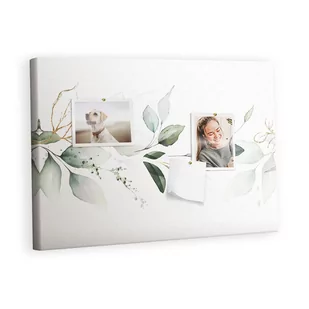 Kolorowy Organizer - Tablica Korkowa z Pinezkami - Abstrakcja liście 60x40 cm - Tablice i flipcharty - miniaturka - grafika 1