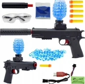 Zabawki militarne - Skleplolki PISTOLET AUTOMAT NA KULKI ŻELOWE KARABIN STRZAŁKI - miniaturka - grafika 1