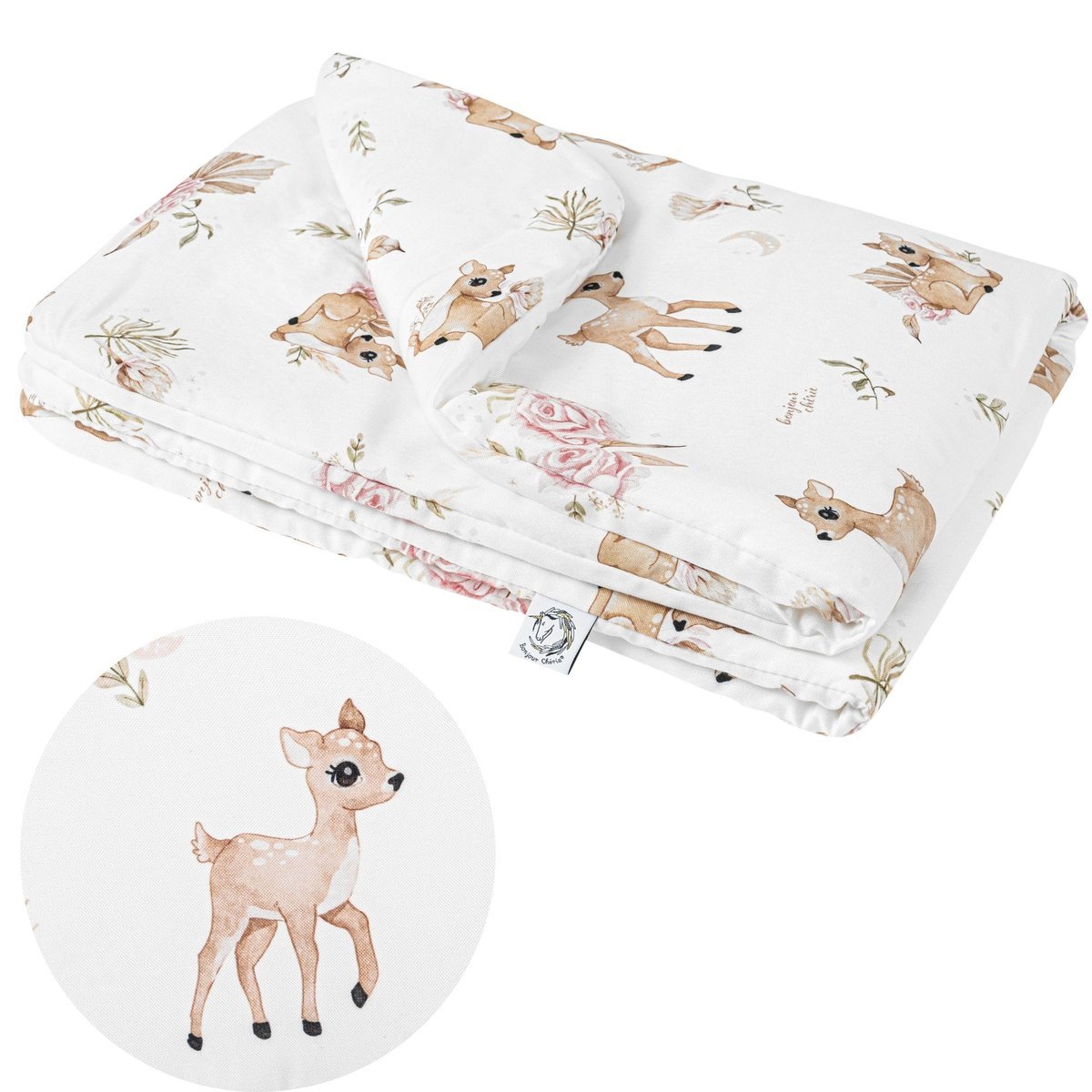 Bawełniana Kołderka Starszaka XL 140x200 cm Sarenki