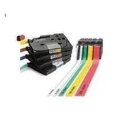 Etykiety do drukarek - Brother TC791 Taśma Laminowana - czarny nadruk na zielonym tle, 9mm - miniaturka - grafika 1