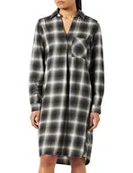 Sukienki - Camel Active Womenswear Sukienka damska, Night Blue Check, XXL - miniaturka - grafika 1