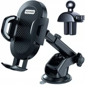 Pozostałe akcesoria do telefonów - UCHWYT DO SAMOCHODU NA TELEFON SZYBĘ KOKPIT SOMOCHODOWY REGULOWANY - miniaturka - grafika 1