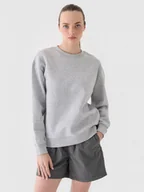 Bluzy damskie - Damska bluza nierozpinana bez kaptura Outhorn OTHWAW24TSWSF1682 - szara - miniaturka - grafika 1