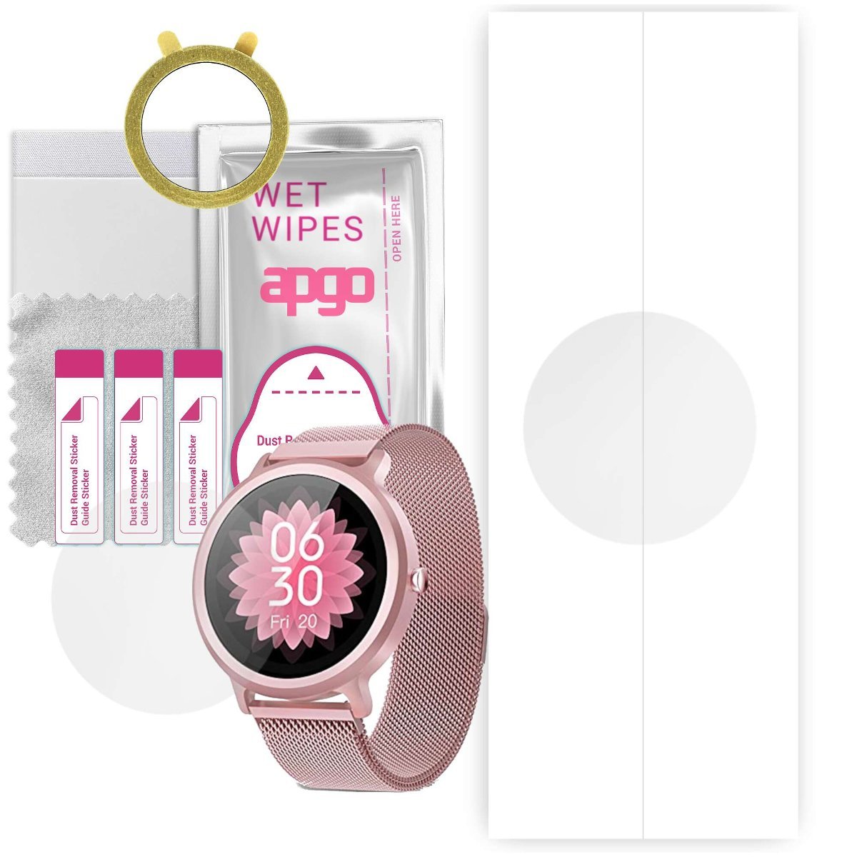1x Folia hydrożelowa do Banlvs G31 women - apgo Smartwatch Hydrogel Protection Ochrona na ekran smartwatcha