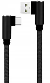 Kable USB - KABEL USB-C 3A QC 10W MIĘKKI KĄTOWY 2M 480Mbps - miniaturka - grafika 1