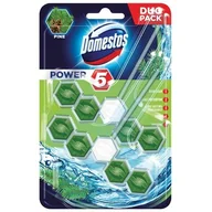 Środki do WC - Domestos KOSTKA DUO POWER5 PINE 2X55G 20180261 - miniaturka - grafika 1