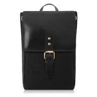 Plecaki - Plecak Damski Vintage Z Canvasu I Skóry Naturalnej Paolo Peruzzi Si-04-bl - miniaturka - grafika 1