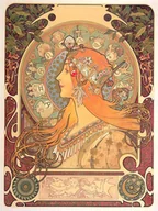 Puzzle - PUZZLE Alfons Mucha ART Retro Vintage A3 252 el z Nadrukiem + IMIĘ Pudełko - miniaturka - grafika 1