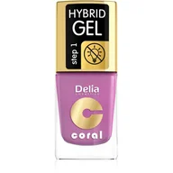 Lakiery hybrydowe - Delia Cosmetics Cosmetics, Coral Hybrid Gel, lakier do paznokci nr 05 róż pudrowy, 11 ml - miniaturka - grafika 1