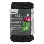 Inne mocowania - Standers Sznurek papierowy 1 kg 3.5 mm x 20 m czarny - miniaturka - grafika 1