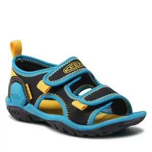 Keen Sandały Knotch Creek Ot 1025648 Black/Vivid Blue - Sandały damskie - miniaturka - grafika 1