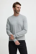 Swetry męskie - Calvin Klein sweter męski kolor szary lekki K10K113410 - miniaturka - grafika 1
