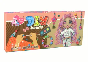 Zestaw Do Robienia Makijażu Biżuterii DIY 2w1 100 El. - Zabawy w naśladowanie dorosłych - miniaturka - grafika 5