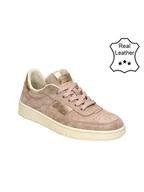 Trampki damskie - Bullboxer Skórzane sneakersy w kolorze szaroróżowym - miniaturka - grafika 1
