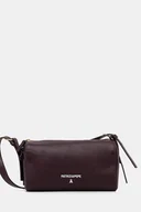 Torebki damskie - Patrizia Pepe torebka skórzana kolor bordowy 8B0255 L001 - miniaturka - grafika 1