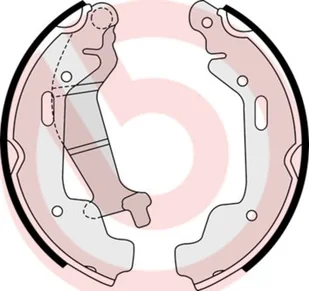 Zestaw szczęk hamulcowych Brembo S 59 516 - Układ hamulcowy - akcesoria - miniaturka - grafika 1