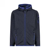 Bluzy dla chłopców - CMP Chłopięca bluza z kapturem Knit Tech Fleece KID JACKET FIX HOOD - miniaturka - grafika 1
