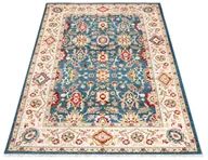 Dywany - Prostokątny niebieski dywan w stylu retro S2-D29 - miniaturka - grafika 1