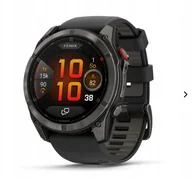 Smartband - Garmin fēnix 8 Pro – 51 mm, AMOLED, Sapphire, Carbon pilkas DLC titanium with Juodas/pebble pilkas silicone band - miniaturka - grafika 1
