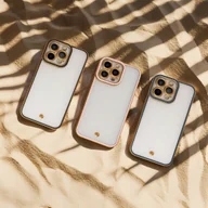Etui i futerały do telefonów - Nakładka Silky Gold do iPhone 16 niebieski - miniaturka - grafika 1