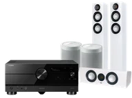 Kino domowe - Yamaha RX-A6A (czarny) + Carina FS247 (biały) + CC 241 (biały) + MusicCast 20 (biały) - miniaturka - grafika 1