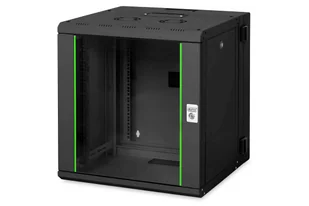 Digitus Szafa sieciowa wisząca Unique 19" 12U rack 600x600, drzwi szyba, czarny, dzielona , złożona, 100kg - Tuning komputera - akcesoria - miniaturka - grafika 1