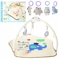 Maty edukacyjne - Duża Mata Edukacyjna Projektor Pluszowe Zabawki - miniaturka - grafika 1