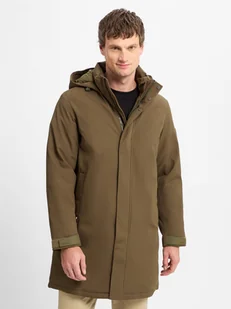 Tommy Hilfiger Parka męska Mężczyźni Sztuczne włókno zielony jednolity, S - Kurtki męskie - miniaturka - grafika 1