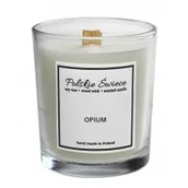 Świece - Polskie Świece Świeca sojowa Opium z drewnianym knotem 190 g - miniaturka - grafika 1