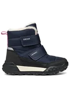 Buty dla chłopców - Geox Śniegowce J Trekkyup Boy B Abx J46MBE 0MEFU C4J9B D Niebieski - miniaturka - grafika 1