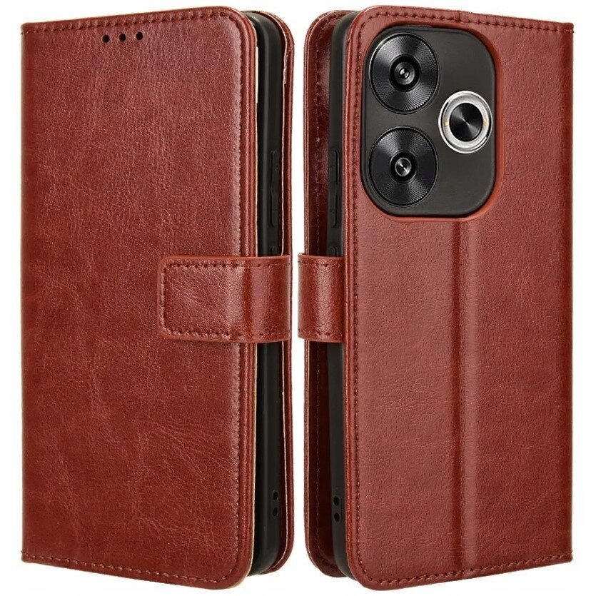 Etui Z Klapką Do Xiaomi Poco F6 Case Plecki Skóra Eko Portfel