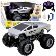Zabawki zdalnie sterowane - Auto Terenowe Off-Road RC Zdalnie Sterowane Srebrne 1:16 LEAN Toys - miniaturka - grafika 1