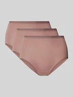 Majtki damskie - Spodnie z wysokim stanem i nadrukiem z logo - miniaturka - grafika 1