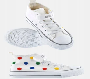 TRAMPKI DZIECIĘCE BIG STAR BUTY OBUWIE SPORTOWE TEKSTYL WYSOKIE NA RZEP - Buty dla dziewczynek - miniaturka - grafika 1