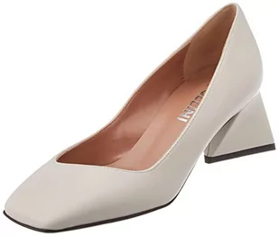 Pollini Damskie czółenka z dekoltem, srebrne/czarne, rozmiar 36 UE - Czółenka - miniaturka - grafika 1