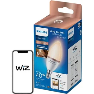 Inteligentna żarówka LED PHILIPS 9290024487A 4.9W E14 Wi-Fi - Halogeny - miniaturka - grafika 1