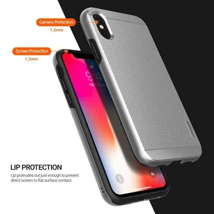 Obliq Slim Meta - Etui iPhone Xs / X (Satin Silver) - Etui i futerały do telefonów - miniaturka - grafika 5