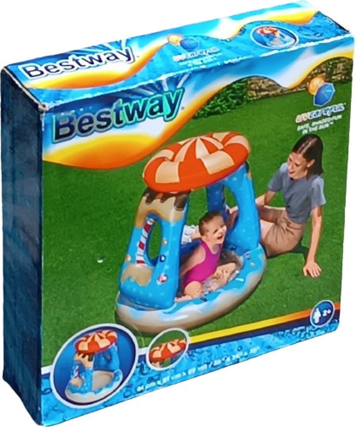 BESTWAY SunClub Dmuchany basen z daszkiem 91x91x89cm 26L