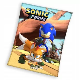 Koc 130x170 Polarowy Sonic Prime Miles Bajkowy Gra - Koce i narzuty dla dzieci - miniaturka - grafika 1