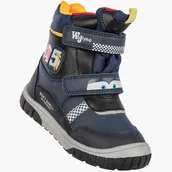 Buty dla dziewczynek - Śniegowce Dziecięce Ekoskóra Ocieplane Na Rzepy Zimowe Granatowe Wojtyłko 3Z24098 25 Granatowy - miniaturka - grafika 1