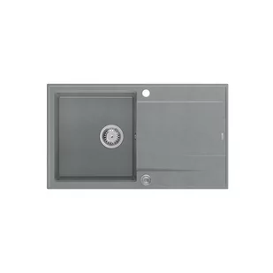 QUADRON Zlewozmywak EVAN 111 szary, elementy stalowe, k.pneum. HCQE8650U5_BS_P2O0a - Zlewozmywaki - miniaturka - grafika 1