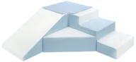Leżaczki i huśtawki - Komplet 4 dużych klocków EPS+PE do zabawy,żłobków,przedszkoli, dziecko (biały, niebieski (pastel)) - miniaturka - grafika 1