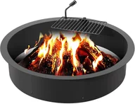 Paleniska ogrodowe - Vevor Wkład do paleniska ogrodowego pierścień paleniskowy palenisko 101cm +ruszt - miniaturka - grafika 1