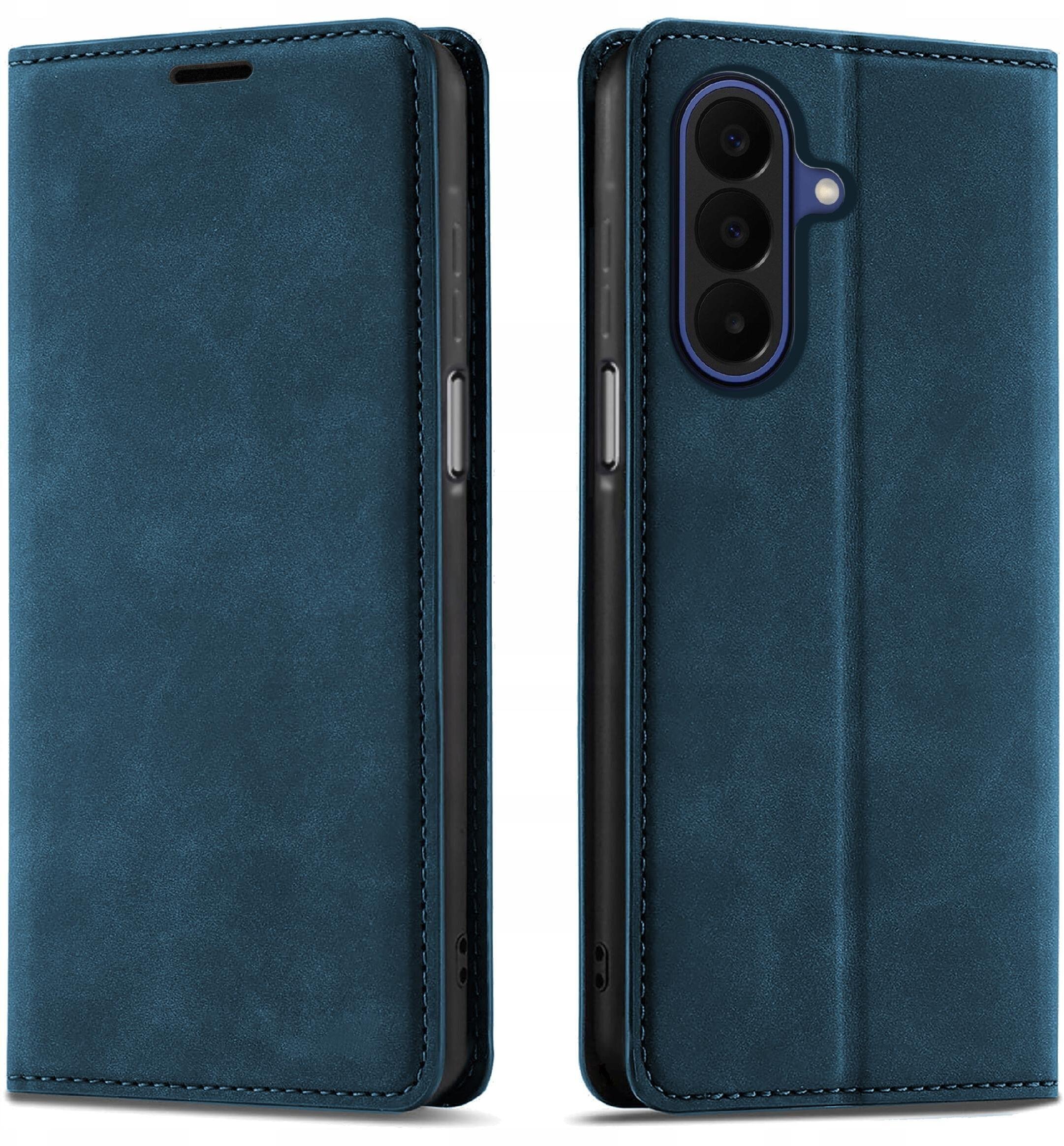 krainaGSM Etui Z Klapką Do Samsung A27 5G Zamykane Magnetyczne Skórzane + Szkło 9H