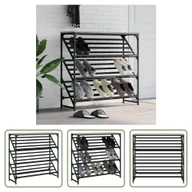 Szafki na buty - The Living Store Stojak na buty szary Sonoma 90x30x85 cm Materiał drewnopochodny - miniaturka - grafika 1