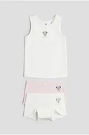 Majtki dla dzieci - H & M - Bawełniany komplet 3-częściowy - Biały - H&M - miniaturka - grafika 1