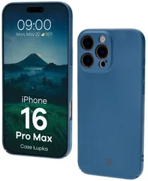 Bizon Etui Case Łupka do iPhone 16 Pro Max, niebieskie - Etui i futerały do telefonów - miniaturka - grafika 1