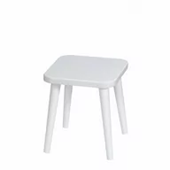Taborety i hokery - Taboret lub hocker kwadratowy ze sklejki Gray Moon, Wykończenie nogi - Buk - farba szara, Wysokość [cm] - 34, Wymiar siedziska [cm] - 30x30 - miniaturka - grafika 1